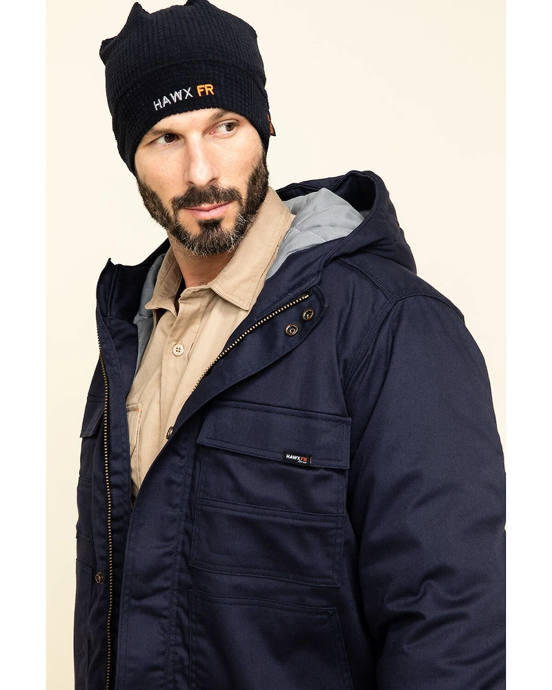 Hawx Men's FR Duck Hooded Work Jacket - Tall