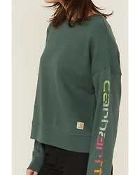 Carhartt Women's TENCEL™ Fiber Series Loose Fit Long Sleeve Graphic Sweatshirt
