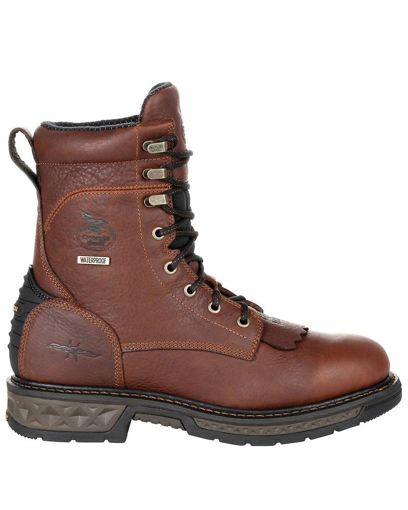 Georgia Boot Men's Carbo-Tec LT Waterproof Lacer Work Boots - Soft Toe