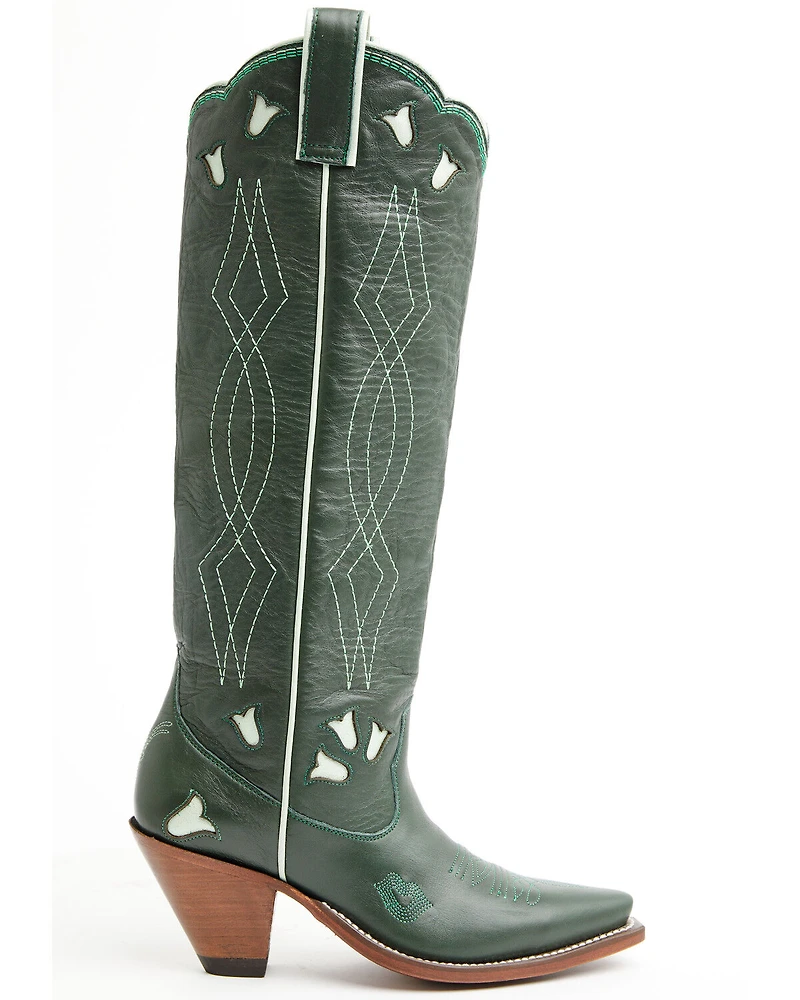 Besita Women's The Sunny Inlay Tall Western Boots - Snip Toe