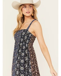 Beyond The Radar Women's Printed Swing Midi Dress