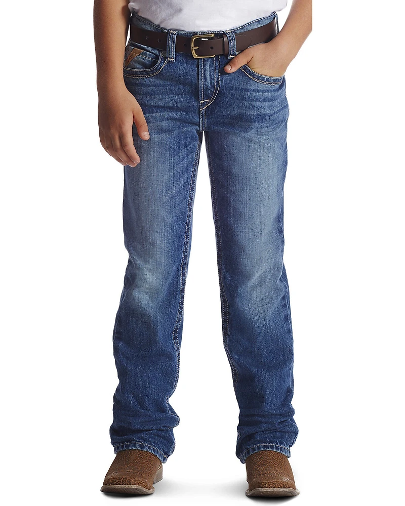 Ariat Boys' B4 Relaxed Fit Boundary Dakota Bootcut Jeans