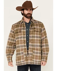 Wrangler Men's Plaid Print Quilted Jacket