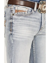 RANK 45® Men's Ringo Light Wash Stackable Straight Performance Stretch Denim Jeans