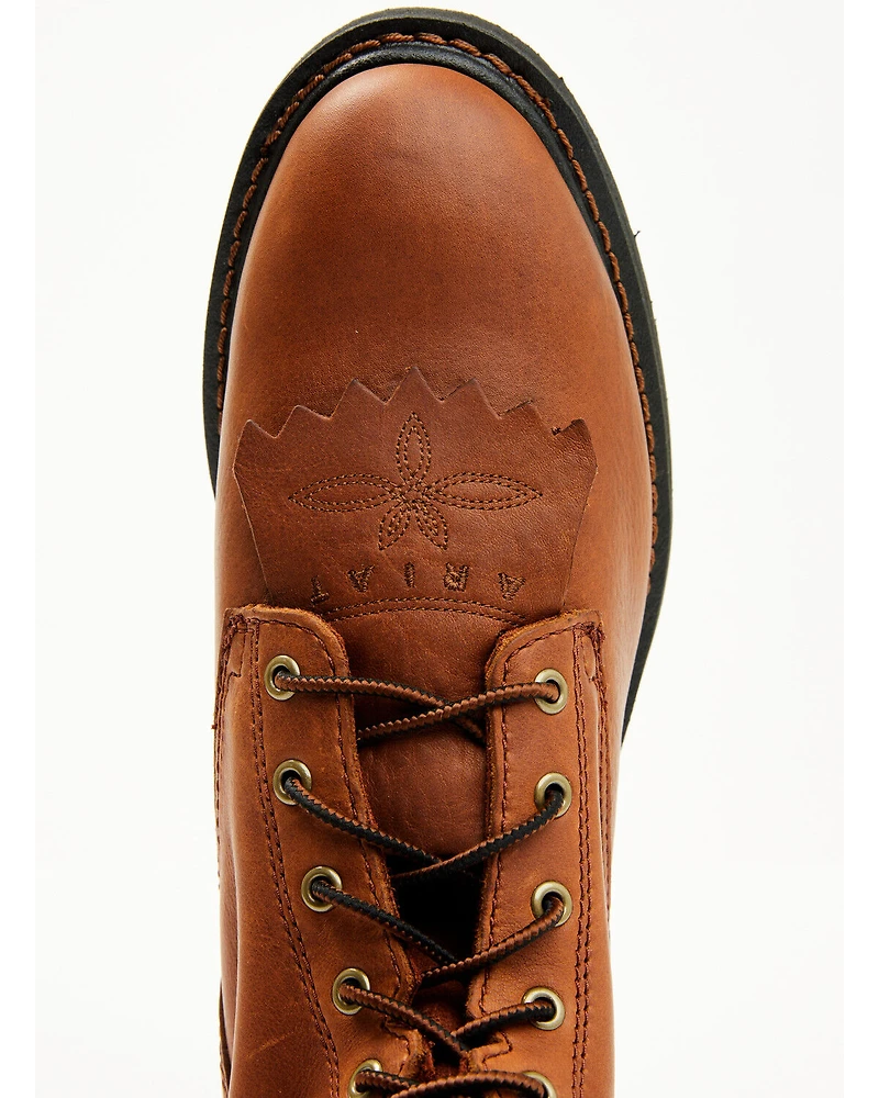 Ariat Men's Cascade 8" Lace-Up Work Boots - Soft Toe