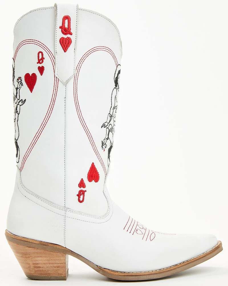 Dingo Women's Queen A Hearts Western Boots - Snip Toe