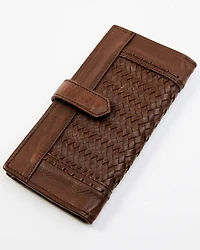 Cleo + Wolf Women's Basketweave Leather Wallet