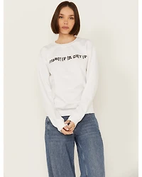 Gina Tees Women's Cowboy Up or Shut Sweatshirt