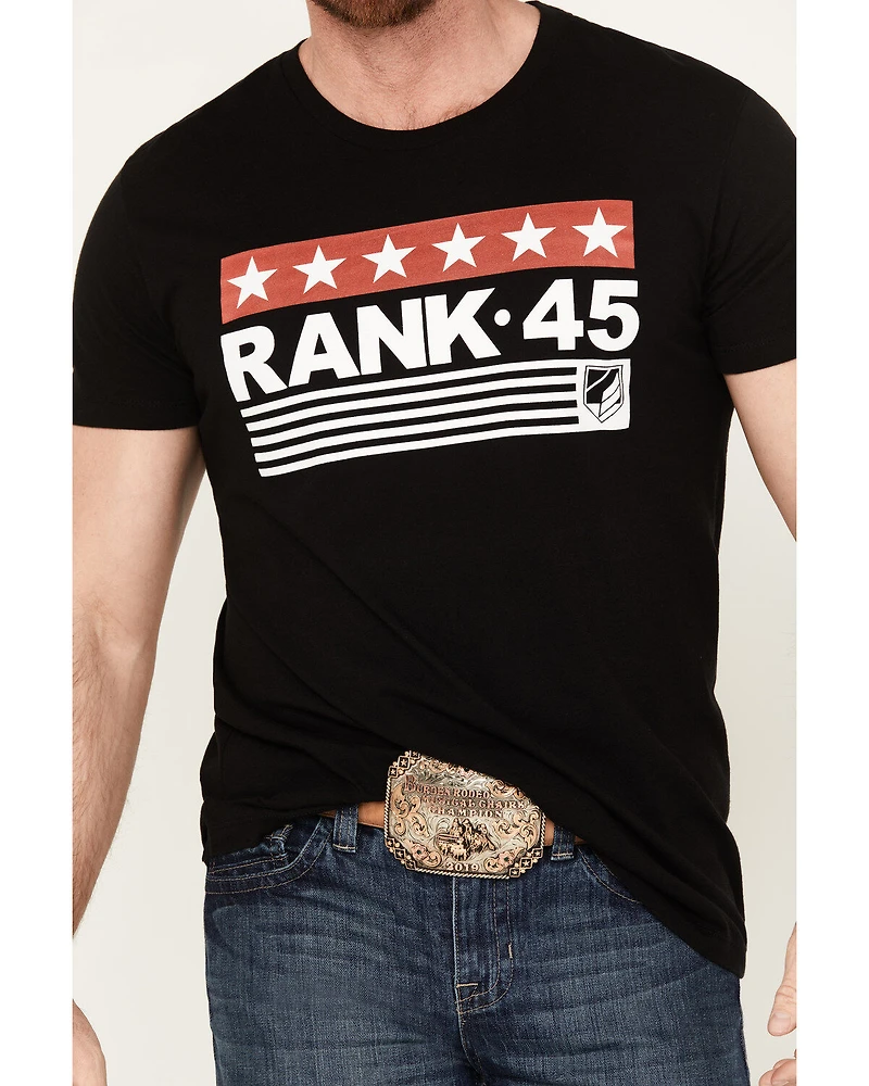 RANK 45® Men's Star Logo Short Sleeve Graphic T-Shirt