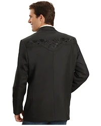 Scully Black Floral Embroidered Western Jacket