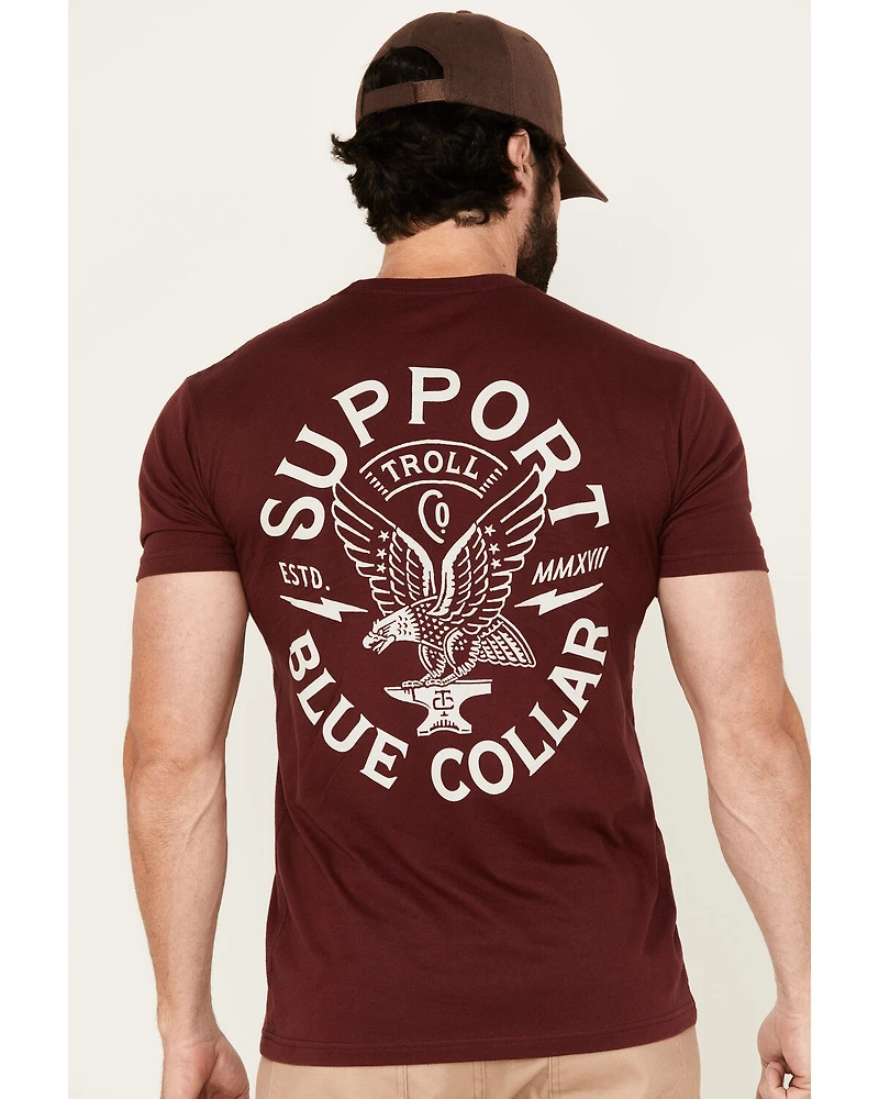 Troll Co Men's Winged Support Short Sleeve Graphic T-Shirt
