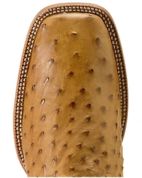Ariat Men's Classic Cash Exotic Ostrich Western Boots - Broad Square Toe