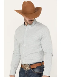 Cody James Men's Hoof Plaid Print Long Sleeve Button-Down Western Shirt