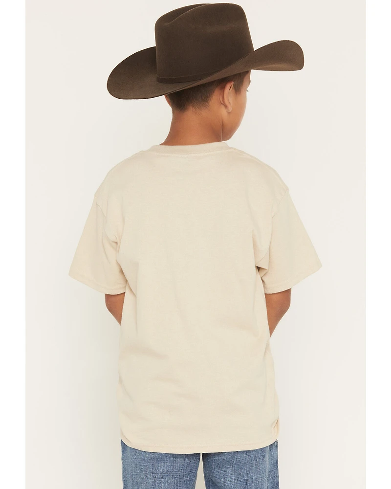 Cowboy Hardware Boys' Bullrider Mexican Flag Short Sleeve Graphic T-Shirt