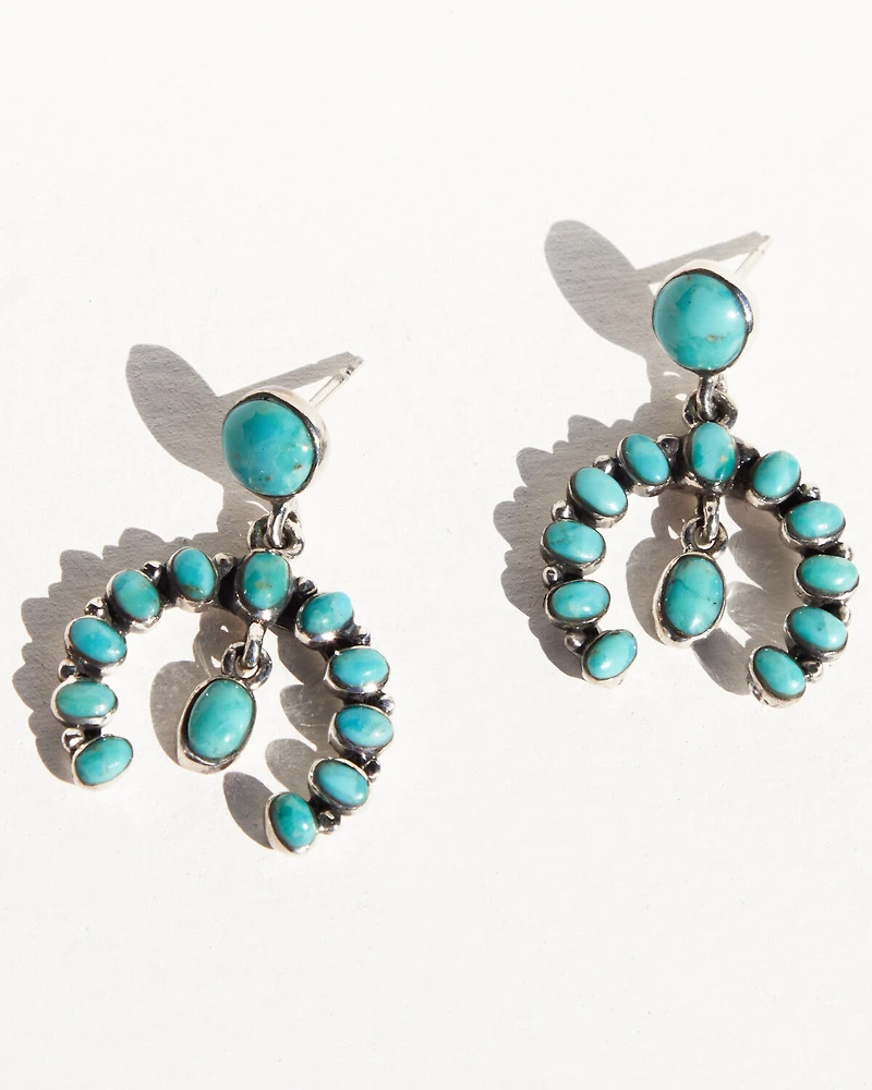 Paige Wallace Women's Turquoise Naja Earrings
