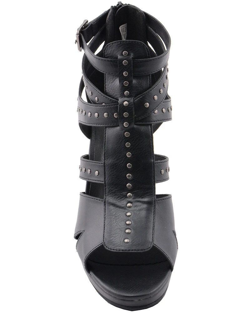 Milwaukee Performance Women's Studded Ankle Strap Sandals