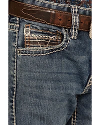 Rock & Roll Denim Boys' Medium Wash Bootcut Stretch Jeans