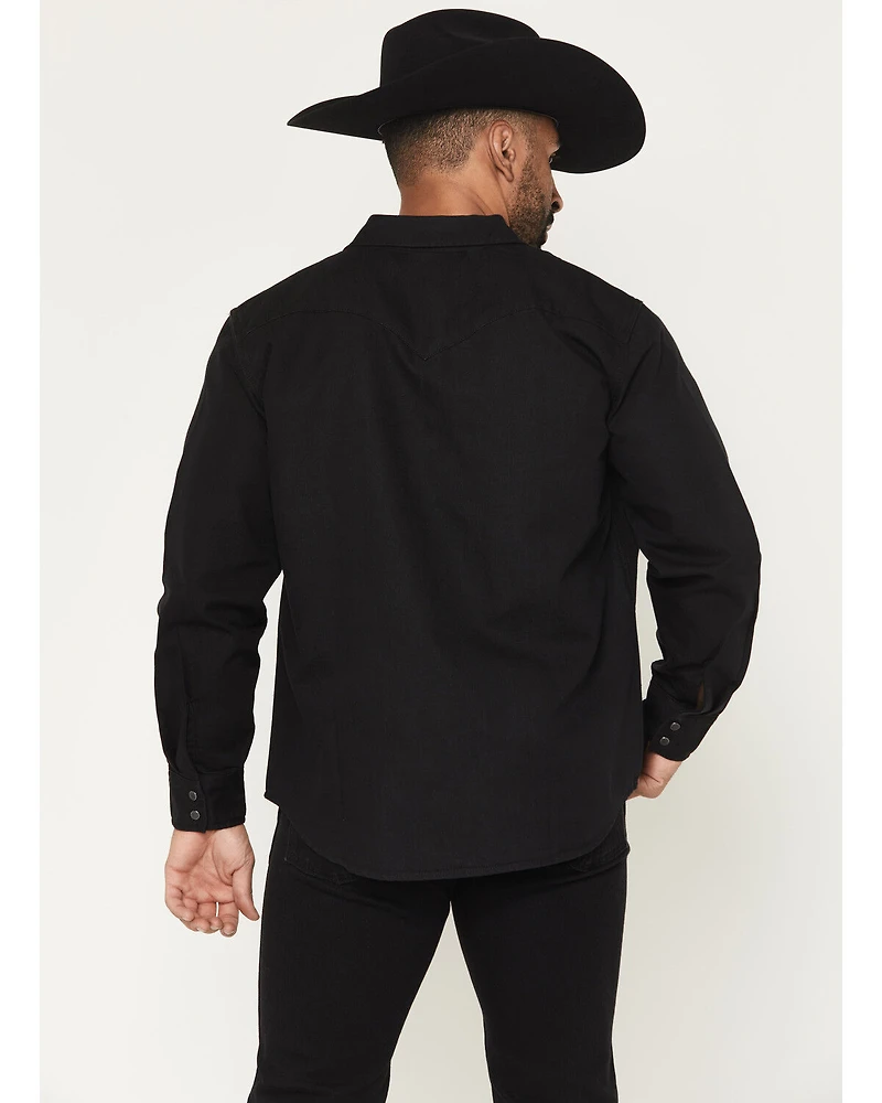 Levi's Men's New Black Rinse Classic Long Sleeve Snap Western Shirt