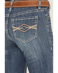 Rock & Roll Denim Women's Medium Wash Trouser Stretch Jeans