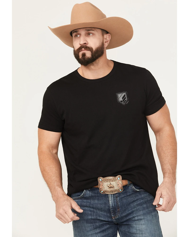 RANK 45® Men's Bull Scape Short Sleeve Graphic T-Shirt