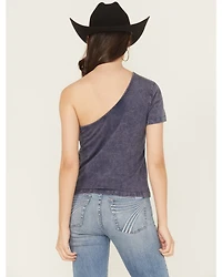 Youth Revolt Women's One Shoulder Graphic Tee