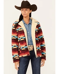 Outback Trading Co Women's Boot Barn Exclusive Southwestern Print Fleece Dawn Jacket