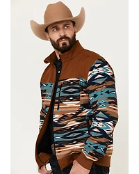 RANK 45® Men's Southwestern Print Bomber Softshell Jacket