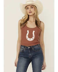 White Crow Women's Horseshoe Cropped Sweater Tank