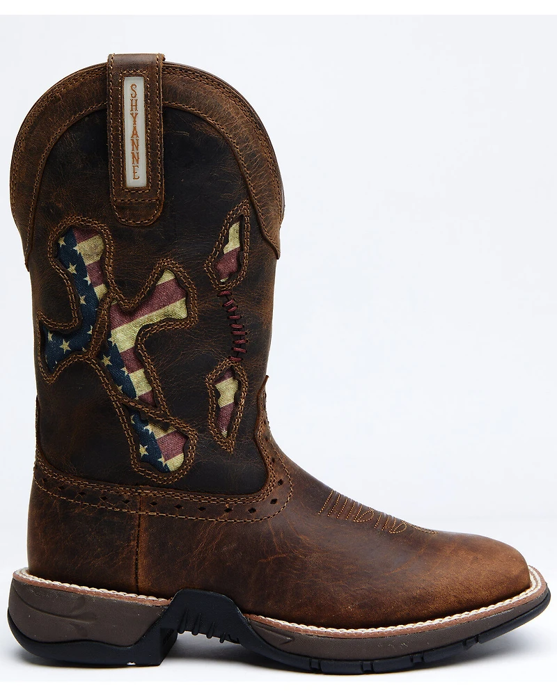 RANK 45® Women's Lite Flag Western Performance Boots - Broad Square Toe