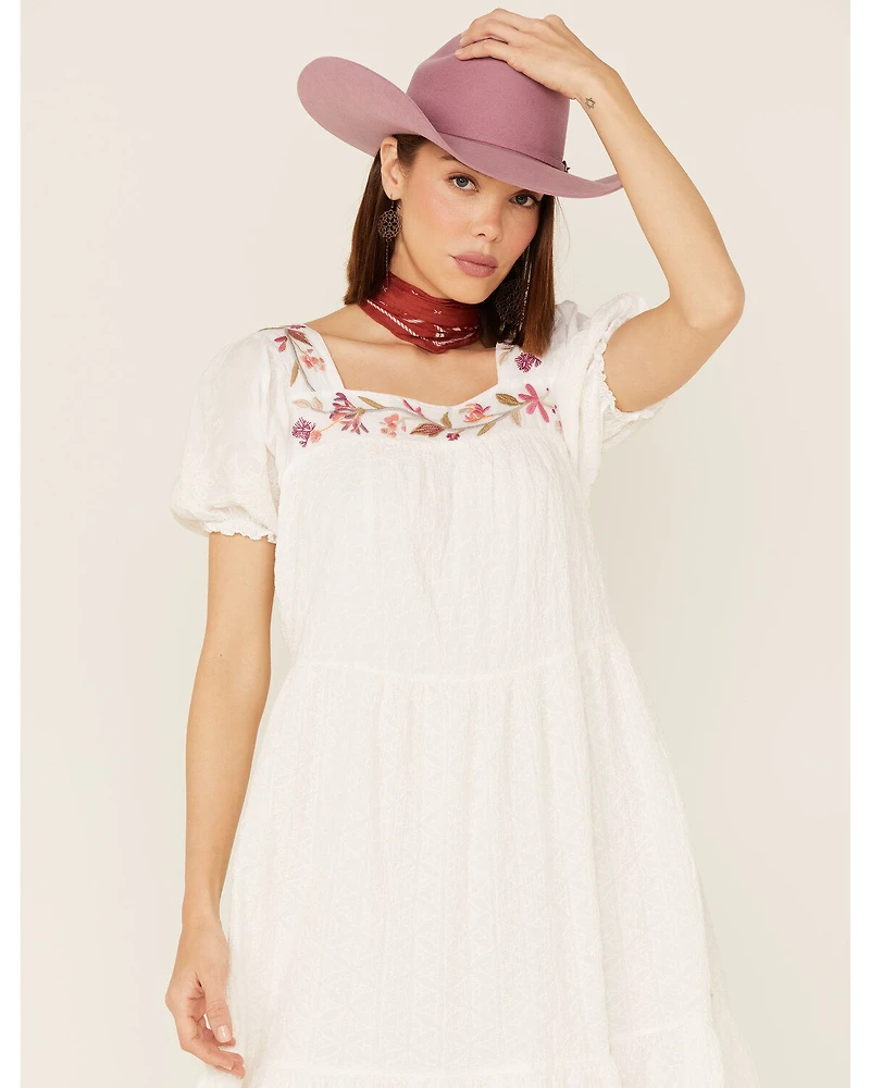 Johnny Was Women's Viviana Embroidered Midi Dress