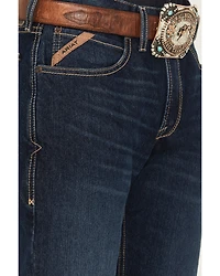 Ariat Men's Dark Wash Hampton Relaxed Bootcut Stretch Denim Jeans