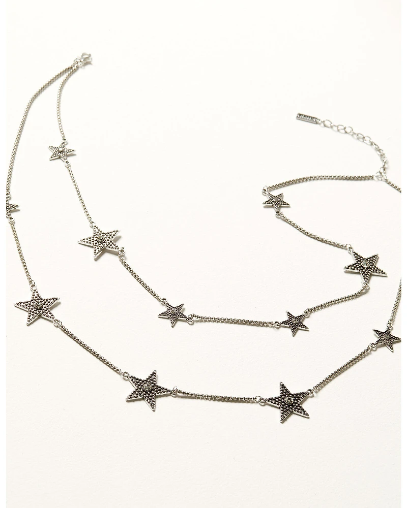Idyllwind Women's Silver Kendall Star Necklace