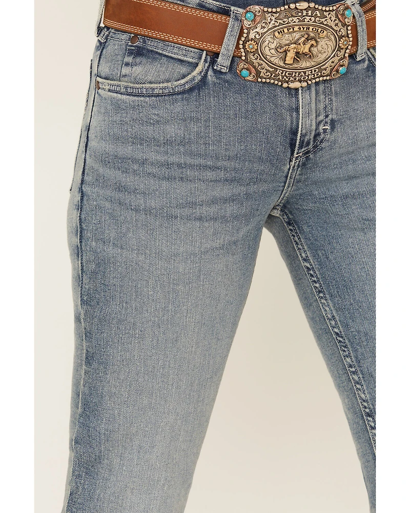 Wrangler Retro Women's Alaina Light Wash Mid Rise Bootcut Stretch Denim Jeans