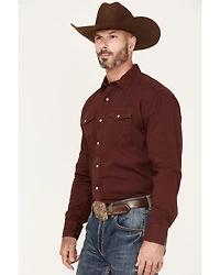 Ariat Men's Jurlington Retro Fit Solid Long Sleeve Pearl Snap Western Shirt