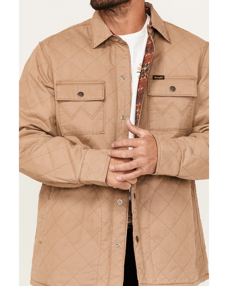 Wrangler Men's Reversible Quilted Shirt Jacket