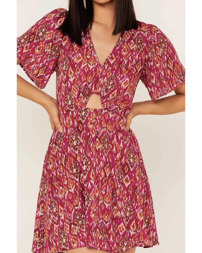 Band of the Free Women's Mystery To Me Short Sleeve Mini Dress