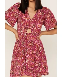 Band of the Free Women's Mystery To Me Short Sleeve Mini Dress