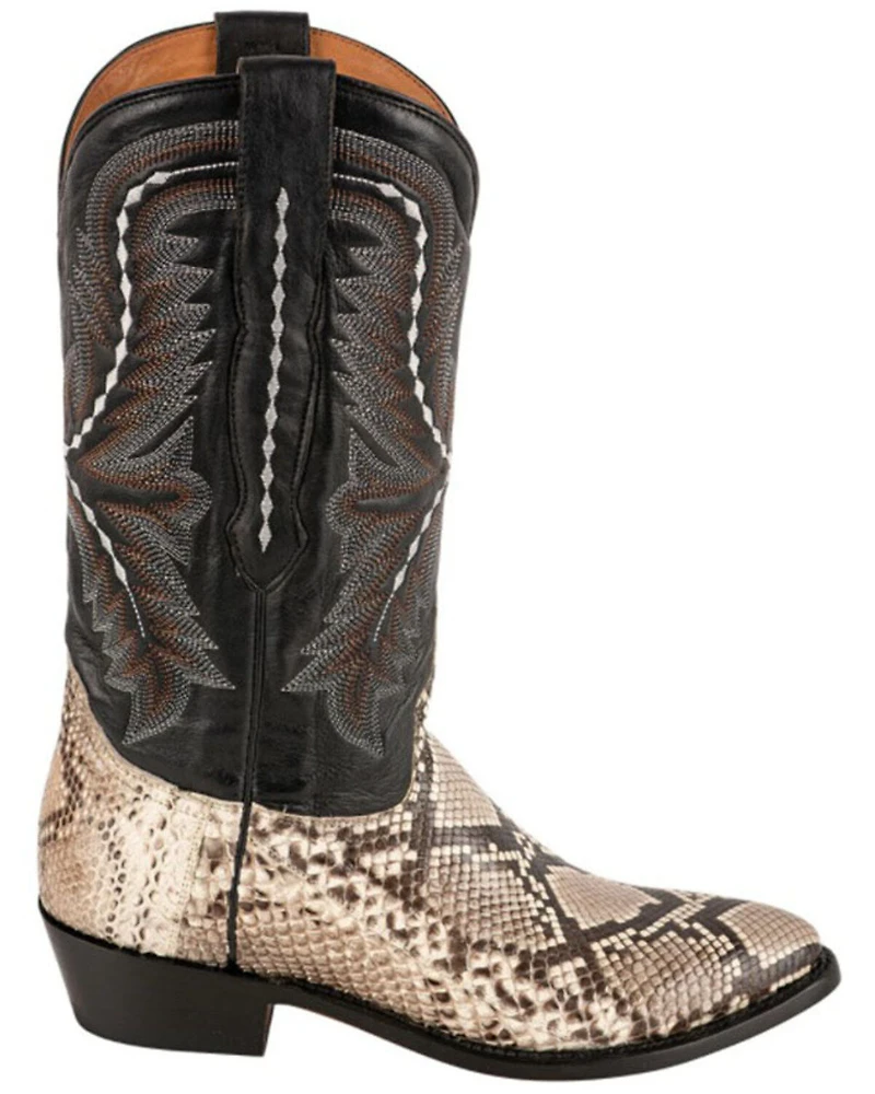 Lucchese Women's Stella Exotic Python Western Boots - Round Toe