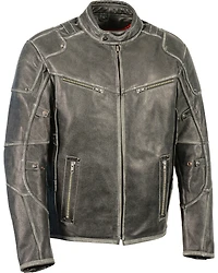 Milwaukee Leather Men's Vintage Distressed Triple Vented Jacket - 5X