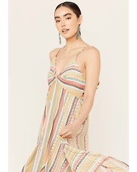 Angie Women's Knot Front Midi Dress
