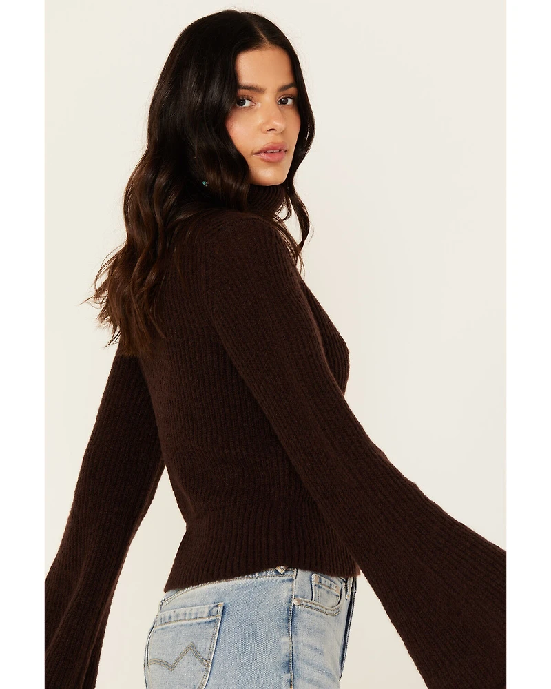Shyanne Women's Bell Sleeve Marled Sweater
