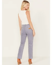 Wrangler Women's Wild West High Rise Corduroy Straight Jean