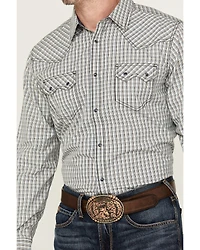 Cody James Men's Seeker Plaid Print Long Sleeve Snap Western Shirt