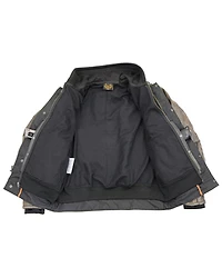 Milwaukee Leather Men's Distressed Utility Pocket Ventilated Concealed Carry Motorcycle Jacket