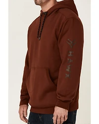 Hawx Men's Primo Logo Graphic Fleece Hooded Work Sweatshirt
