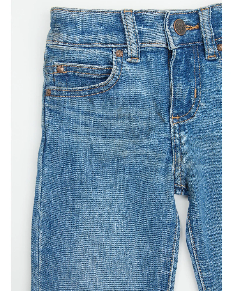 Wrangler Toddler Girls' Medium Wash Bootcut Denim Jeans