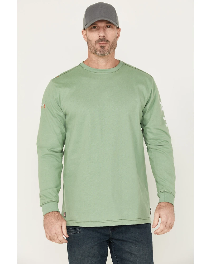 Ariat Men's FR Skull Logo Long Sleeve Graphic Work Shirt
