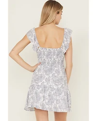 Wrangler Retro Women's Ruffle Smocked Mini Dress