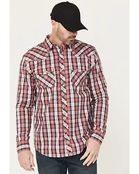 Cody James Men's FR Plaid Print Long Sleeve Snap Work Shirt