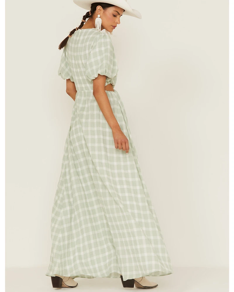 Show Me Your Mumu Women's Eloise Plaid Maxi Dress